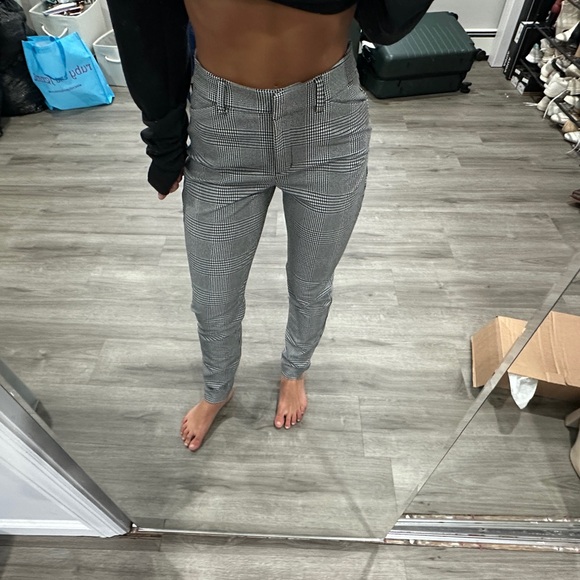 Express Plaid High Waist Skinny Pant - Picture 9 of 9